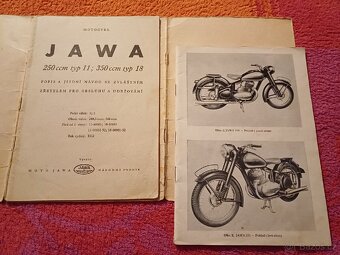 Prodám Popis a jízdní návod Jawa pérák 250 a 350 r.v.1952 - 4