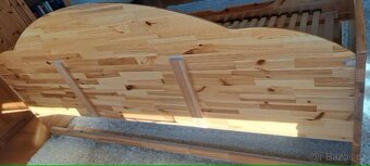 Postel 200x90cm s roštem bez matrace - 4