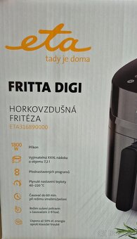 Horkovzdušná fritéza Eta Fritta Digi - 4