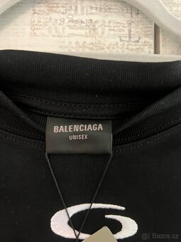 Balenciaga oversized tričko- černé - 4