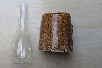 Keramický půllitr a sklo na petrolejovou lampu - 4