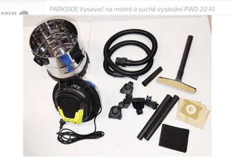 Parkside PWD 20 A1 + sáčky. - 4