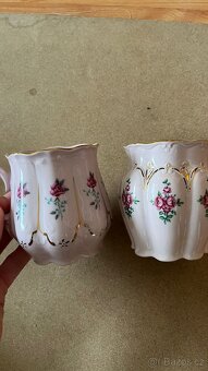 17 hrnků buclák růžový porcelán - 4