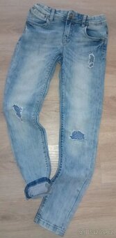Dívčí džíny do zvonu + trhané džíny ZDARMA - 4