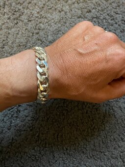 Masivní stříbrný náramek 925 – 76,8 g, nový - 4