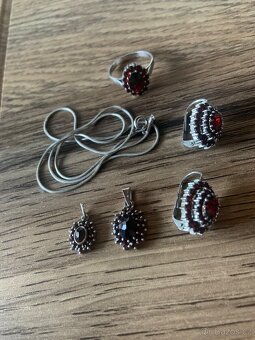 Nový přívsek český granát - 4