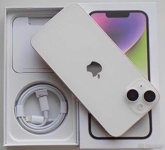 iPhone 14 Starlight BATERIE 100% TOP - 4