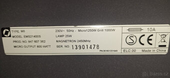 Prodám mikrovlnnou troubu Electrolux - 4