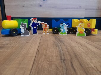 Vláček dřevěný - 4