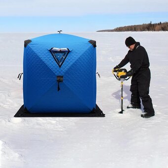 Zimní přenosný izolovaný stan pro 1-2 osoby s kabelkou - 4