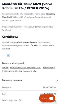 Montážní kit Thule 6028 (Volvo XC60 II 2017- / XC90 II 2015- - 4