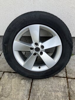 orig. alu Škoda a zimni pneu 215/65 r17 - 4