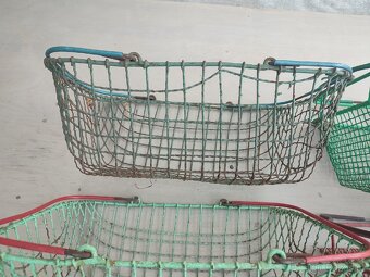 Retro nákupní košík - 4 ks - 4