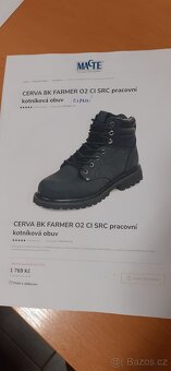 CERVA BK FARMER SRC zimní pracovní kotníková obuv,vel.45 - 4