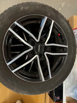 4x Obutá Alu kola DEZENT 215/55R16, 4x100, zimní Bridgestone - 4