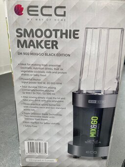 Výkonný smoothie mixér ECG SM 900 Mix&Go „Black edition“ - 4