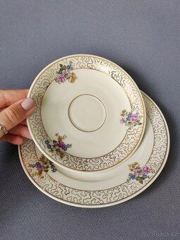 Krásná porcelánová čajová sada Weimar Porzellan (1948-1953) - 4