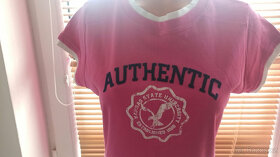 Růžové bavlněné tričko vel. 44 XXL zn. Authentic - 4