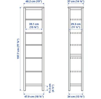 HEMNES VITRÍNA A KNIHOVNA - 4