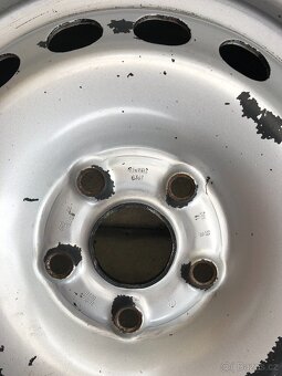 Prodám plechové disky 6J 5x112 ET47 (koncern VW) - 4