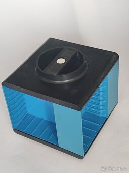 Retro otáčecí stojan na kazety, starý, pošta 79.- - 4