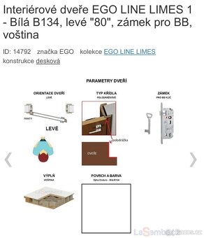Bílé dveře se zárubní - nové, nevybalené km - 4