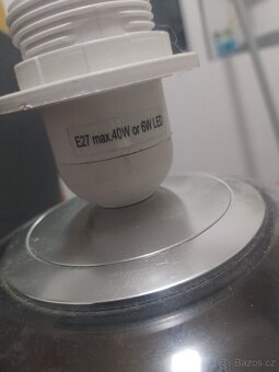 2ks skleněná lampa se stínidlem - 4