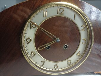 Krbové stolní hodiny starožitný Německo - 4