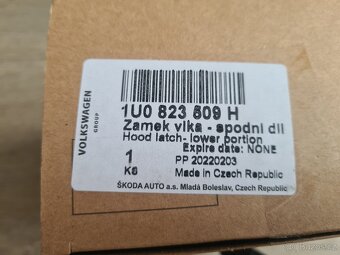 NOVÝ Zámek kapoty Octavia 1 - ORIGINÁL - 4