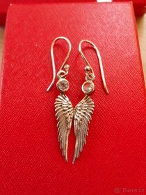 Stříbrné náušnice s topazem - 4