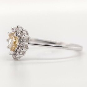 14K prsten s diamanty 0,43ct - certifikát AIG - 4