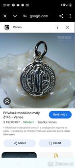 Přívěsek Medailon Stříbro - 4