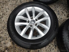 Alu Vw 5/112 r16 + 215/60 r16 letní - 4