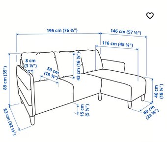 Sedačka IKEA Angersby - 4