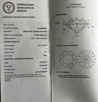 14k Zlatý prsten s 2,07ct diamantem - 4