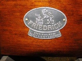 Porcelánový, velký, stolní, mlýnek na kávu - Macešky - 4