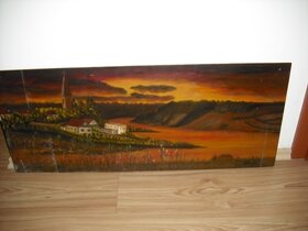 Malovaný obraz Orlík (Alfréd Pecina 1982) - 4