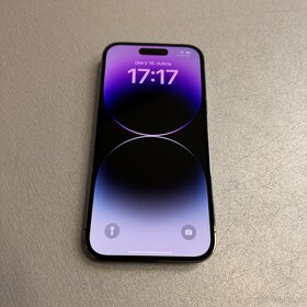 iPhone 14 Pro 128GB deep purple, pěkný stav, rok záruka - 4