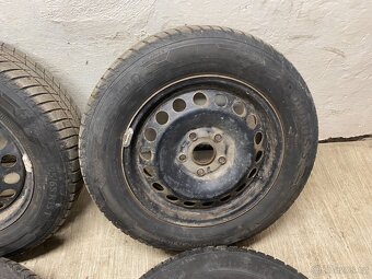 4x PLECHOVÝ DISK 6Jx15H2 ET47 5x112 S PNEU BARUM 195/65R15 - 4