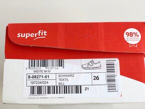 Bačkory / boty SUPER FIT WEITE M IV – vel. 26 - 4