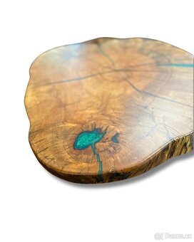 Epoxidový stůl 87x77cm, buk - 4