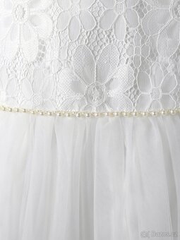 Šaty pro družičku a bolerko, vel. 140, NOVÉ - 4