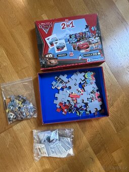 Dětské společenské hry 2v1 - puzzle a pexeso Cars - 4