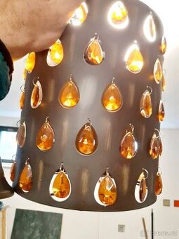 Závěsný lustr z matného kovu - 4