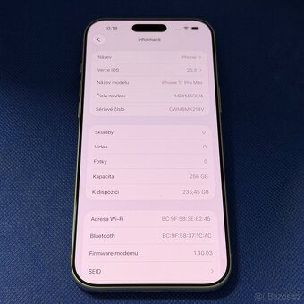 iPhone 17 Pro Max 256GB Silver, 1 rok záruka - 4