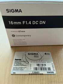 Sigma 16 mm F 1.4 DC DN - 4