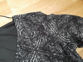 Černobílé lehké šaty vel. XL - XXL - N.O.V.É - 4
