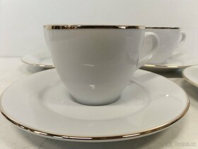 NOVÁ sada Excelsa 4ks espresso šálků+podšálků bílá - 4