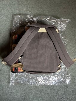 Piknikový batoh pro 4, nerez hrnky, nádobí plast, khaki - 4