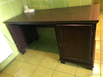 Kancelářský psací stůl IKEA Hemnes,pracov.plocha,židle,lampa - 4